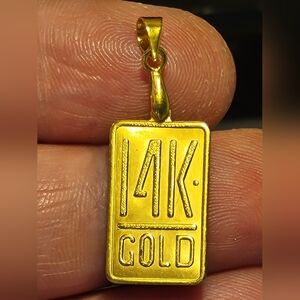 14k Gold Filled Pendant W/ Pinch Bail